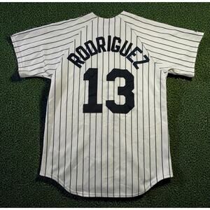 Majestic Alex Rodriguez #13 MLB New York Yankees Pinstripe Jersey Men’s M Sewn